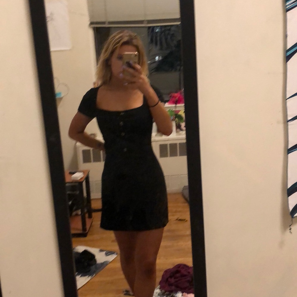 Square neck dress